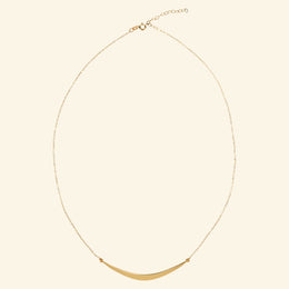 Half moon 10K necklace